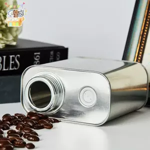 Bình chứa hạt cà phê Tinplate Bột cà phê Bình kín Van xả một chiều Bình chứa đậu di động ELWW