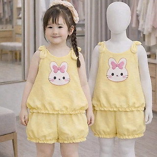 Bộ Quần Áo Bé Gái Mèo Hello Kitty Fom Rộng Cho Mẹ và Bé In Hình Siêu Cute Vải Thun Cotton Dày Dặn Co Giãn Tốt Sz 7-47kg