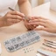 12 Ngăn Bạc Flatback Kim Cương Giả Kích Thước Hỗn Hợp Acrylic Móng Tay Nghệ Thuật Trang Trí Cho DIY Và Salon Sử Dụng