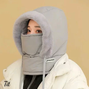 ''[Mũ Phao Trùm Đầu ]''Lót Lông Có Dây Buộc - Dùng Cho/Nam/ Nữ. đi xe máy''Q/T''