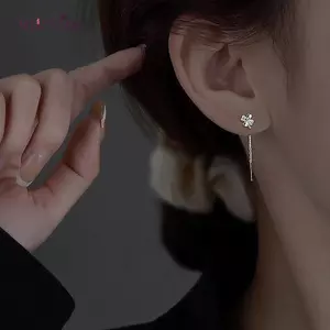 AqToCna 1 Cặp Dây Tai Đơn Giản Ins Bông Tai Nữ Bé Gái Tiệc Cưới Mới Mỹ Món Quà Trang Sức AqToCna