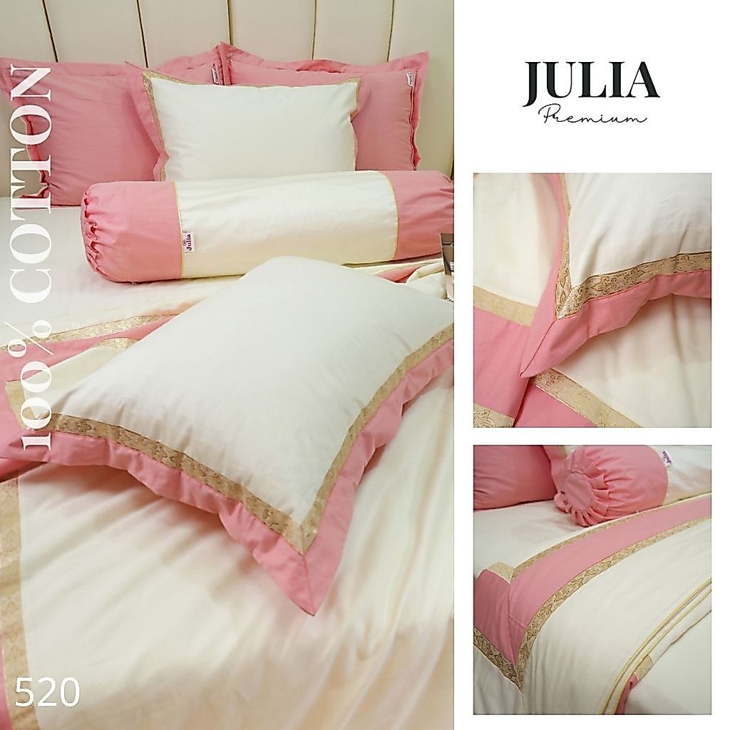 Bộ chăn ga gối Cotton Sateen cao cấp Julia 520