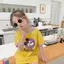 Váy thời trang ngắn tay cho bé gái 100-140 Váy ngủ hoạt hình màu tương phản Mickey