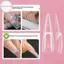 Houdou 150 Chiếc Móng Tay Pháp Kép Hình Thức Qui Xây Dựng Gel Khuôn Full Cover Đầu Salon Chất Lượng Nối Dài Móng Tay Nghệ Thuật Mẫu VN