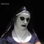 GCDHome Mặt nạ cao su nữ tu đáng sợ kinh dị kèm khăn trùm đầu Valak Cosplay cho trang phục Halloween HOT