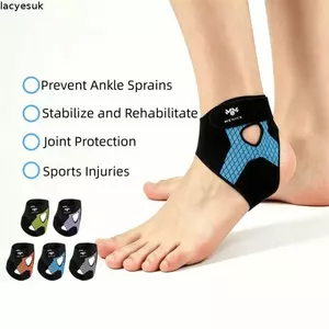 Vỏ bảo vệ mắt cá chân LACYESUK, Nẹp hỗ trợ mắt cá chân nén siêu mỏng, Dây đeo hấp thụ sốc thoáng khí thoải mái Bộ ổn định nẹp mắt cá chân có thể điều chỉnh Viêm khớp