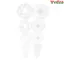 VVDZA 100 Chiếc Nút Bấm Nhựa Thủ Công Thủ Công Stud