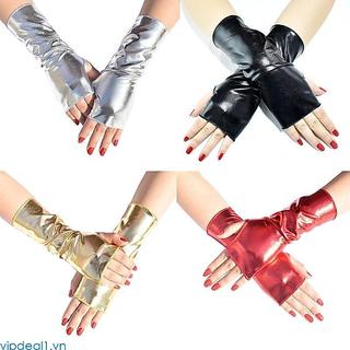 Vipdeal1 Găng Tay Thời Trang Găng Tay Ngắn Da Bóng Trang Điểm Găng Tay Cho Ngày Lễ Tình Nhân