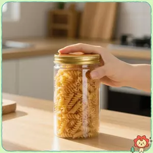 Nắp Nhôm Kín Lọ Nhựa PET Cấp Thực Phẩm Bảo Quản Trong Suốt Bình Ngủ Kẹo Snas Trà Bảo Quản Bình.