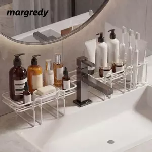 Kệ quầy phòng tắm MARGREDY, Giá đựng vòi chống trượt hạng nặng, Giá đựng bồn rửa nhà bếp thoát nước rỗng 60cm