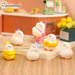 Cheenm 6 Chiếc Du Trang Trí Mô Hình Dễ Thương Đồ Trang Trí Ô Tô Nội Thất Ô Tô Bảng Điều Khiển Phụ Kiện Microlandschaft Trang Trí Bảng Điều Khiển Ô Tô VN