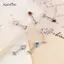 AqToCna G23 Titan Kẻ Sọc Zircon Tai Mèo Hình Xương Tai Stud Môi Bên Trong Chủ Đề Xuyên Trang Sức AqToCna