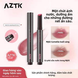 AZTK Lip Gloss Water Gloss Mirror Lip Glaze mj02 Solid Lip Gloss Màu Khỏa Thân Dưỡng Ẩm Thủy Tinh Son Môi Chính Thức Authentic