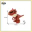 B & N Khủng long ngón tay kỷ Jura Triceratops Tyrannosaurus Đồ chơi mô hình dành cho trẻ em Đồ chơi tương tác Khủng long cắn ngón tay sáng tạo Quà tặng cho bé trai.