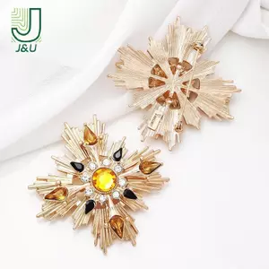Trâm cài cổ điển phương Tây cổ điển Cross Vintage Starlight Crystal Pin nữ Áo khoác quần áo Phụ kiện trang sức Quà tặng