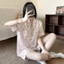 Bộ đồ ngồi ba mảnh có đệm cho nữ Quần dài tay ngắn phong cách Hàn Quốc để thư giãn trong nhà ấm cúng và thoải mái Nhà hàng ngày Giải trí trong mùa ấm áp