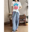 Áo thun ngắn tay cỡ lớn cỡ lớn in hình mùa xuân hè 100% cotton chất lượng cao dành cho nam và nữ 0629
