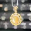 Pháp Retro Ren Mặt Dây Chuyền Fritillary Tự Nhiên Giữ Màu Đồng Mạ Vàng dát Zircon Tất Cả Trận Đấu Sang Trọng Vòng Cổ Mặt Dây Chuyền 2026-6-26