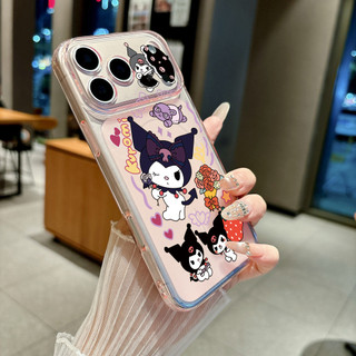 Ốp Lưng IPhone 13 15 11 17 16 12 14 ProMax  Kuromi phong cách đen tối 7 8Plus XR X XS Max