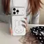 Thỏ trắng một dòng Đối với trường hợp iPhone 17pro iphone16/15/14p13/12/11 chống rơt