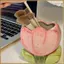 Hộp Đựng Bút Cho Phụ Kiện Bàn Làm Việc Thiết Kế Hoa Tulip Dễ Thương Thẩm Mỹ Màu Hồng Cọ Trang Điểm Giá Đỡ Bút Chì Trang Trí Nhà Quà Tặng Sinh Nhật
