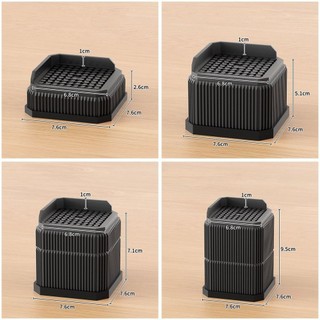 Tấm nâng giường LEAFYHOME, Tấm lót chân nội thất chống trượt vuông, Tủ lạnh nâng giường tròn hạng nặng có thể điều chỉnh chuyên nghiệp