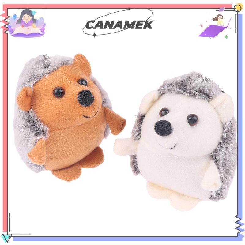 CANAMEK Dễ Thương Nhím Sang Trọng Hoạt Hình Động Vật Mặt Dây Chuyền Mềm Nhồi Bông Búp Bê Móc Khóa Ba Lô Túi Ô Tô Móc Khóa Nhẫn Trang Trí Trẻ Em Quà Tặng CSF