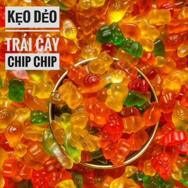 500g Kẹo Dẻo Chip chip Trái Cây Nhiều Hình Ăn Vặt HCM99