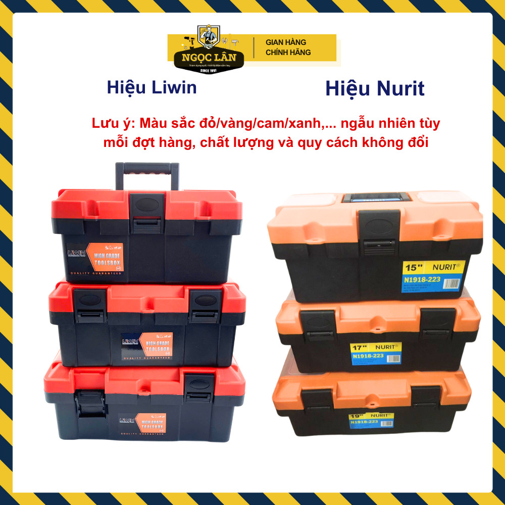 Thùng đựng đồ nghề, hộp đưng dụng cụ sữa chữa Liwin bằng nhựa ABS đủ kích thước