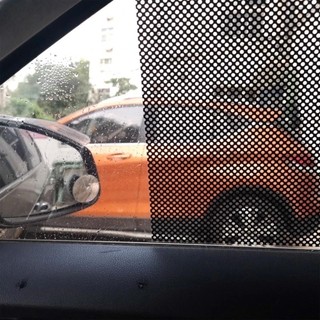 Tấm Che Nắng Ô Tô MODOMINO, Miếng Dán Kính Chắn Gió Lưới Đen 1M, Hoa Văn Trang Trí Phía Trước Chịu Nhiệt Đục Lỗ Vinyl Cửa Sổ Tint Phim Tự Động Sử Dụng