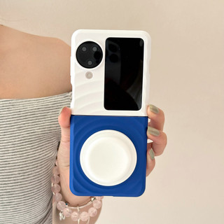 Ốp điện thoại gấp cho Oppo Find N3 Flip Boyang Design Vỏ điện thoại tpu cứng hình tròn tương phản đơn giản