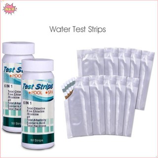 Giấy kiểm tra clo PH đa năng N & X 6 trong 1 SPA giấy kiểm tra nước bể bơi.