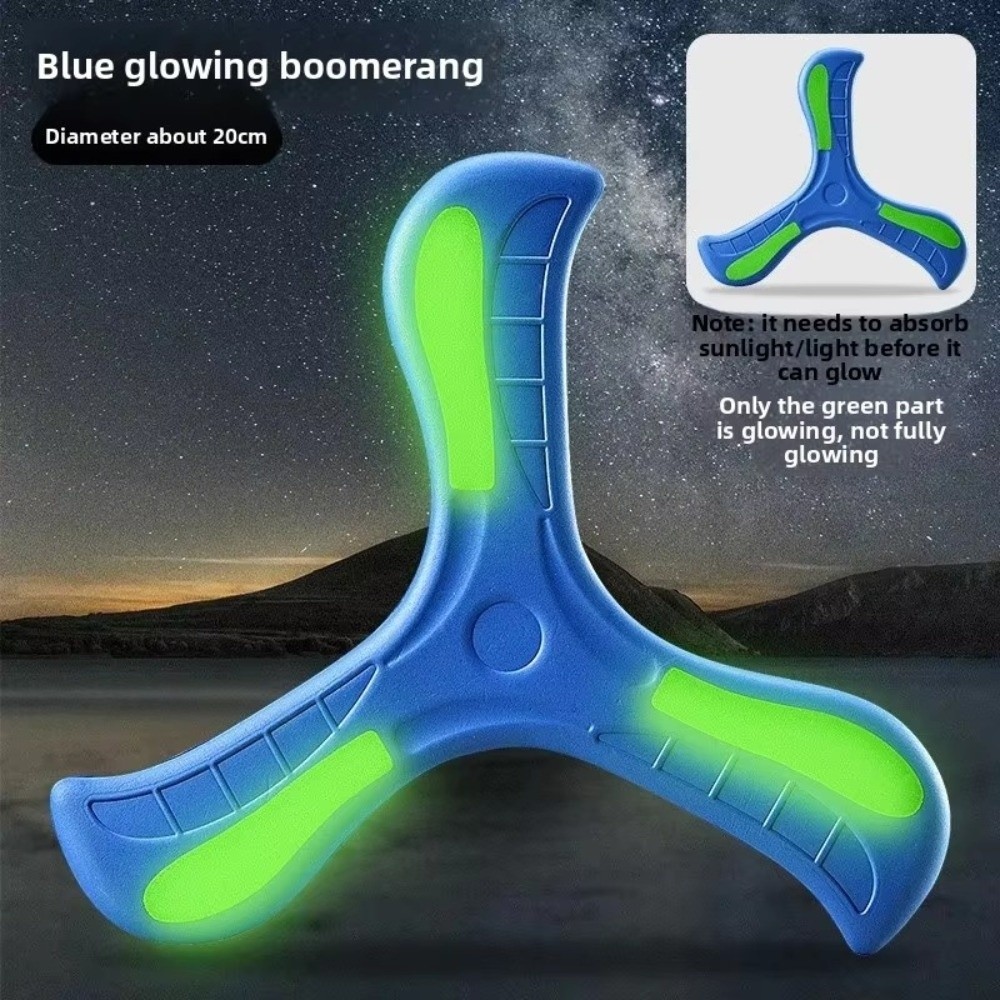 SNUGHOUSE Dạ Quang Boomerang, Quay Lại 360 Độ Mềm EVA Trẻ Em Boomerang, Đồ Chơi Tên Lửa Bay Tương Tác Di Động Người Lớn-kids