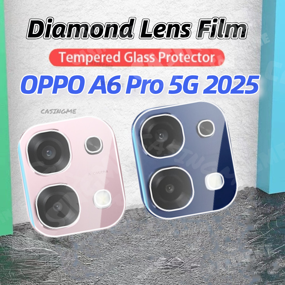 OPPO A6 Pro 5G 2025 3D Bảo Vệ Ống Kính Máy Ảnh Cho OPPOA6Pro OPPO A6x A 6 A6t Pro A6 Pro A6c 4G 5G 2025 Trong Suốt Kính Cường Lực Mặt Sau Camera Bảo Vệ