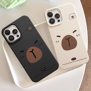 Ốp Lưng iPhone TPU Hoạ Tiết Da Mềm Capybara Chống Sốc, Chống Bẩn Cao Cấp - iP X/XS/11/12/13/14/15/16/17/Plus/Pro/Max/Air