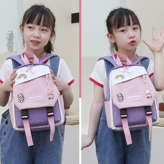 Ba lô thời trang màu tương phản dễ thương cho trẻ em mới