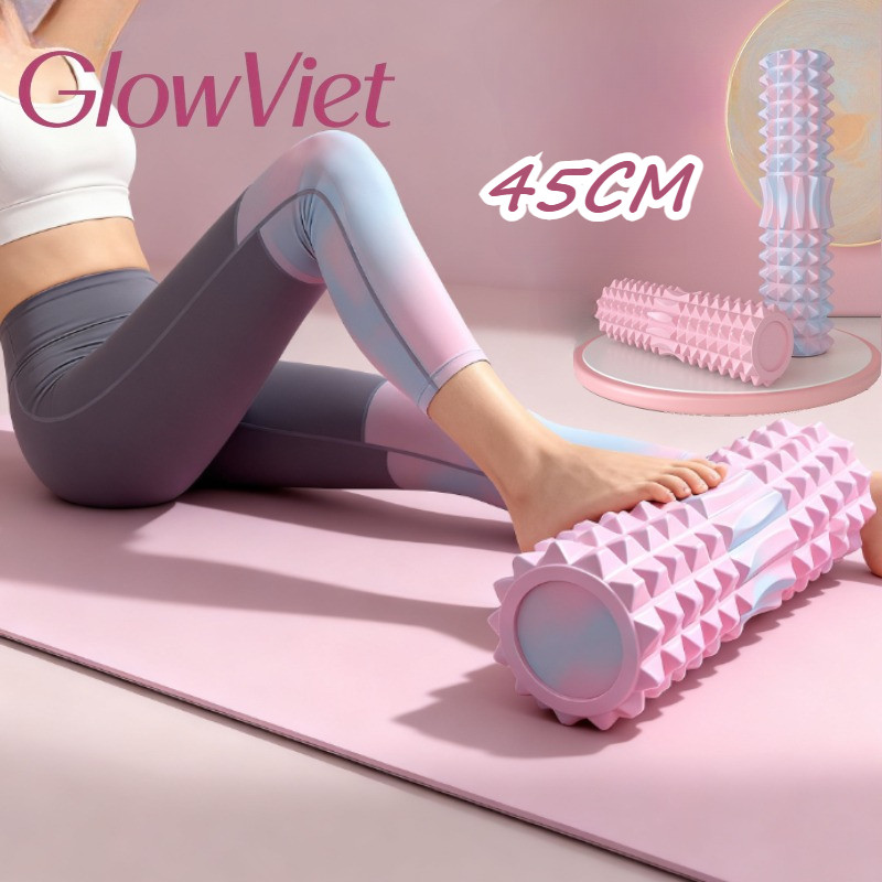 Con Lăn Massage Gai Nhọn 45cm - Giảm Đau & Giãn Cơ Hiệu Quả, Chất Liệu Xốp Cao Cấp Cho Yoga/Gym