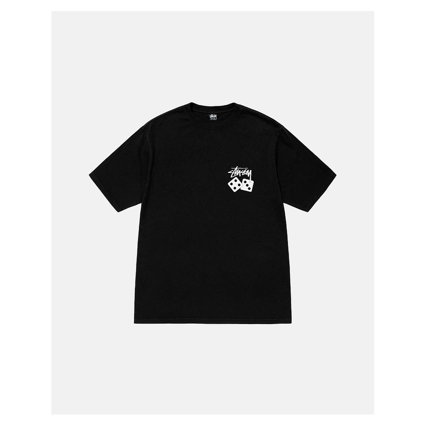 Áo thun ngắn tay unisex cotton cao cấp 100%, in hình xúc xắc cổ điển, thiết kế rộng rãi