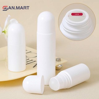 Bigdealssuper 50 / 100ML Con lăn nhựa trắng đóng chai phụ Hộp đựng sương mù du lịch Chai có thể đổ lại DIY Khử mùi Phụ kiện siêu