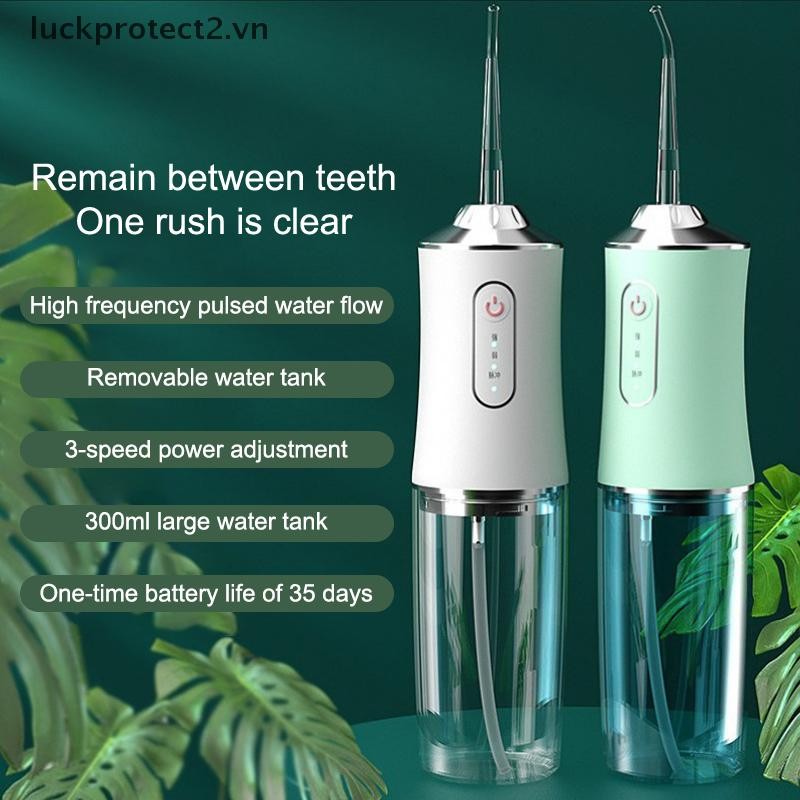 # luckpro # Irrigator Vệ sinh di động Vệ sinh răng miệng 220ml Dụng cụ đánh bóng nước điện USB Jet Scaler Dụng cụ loại bỏ vết bẩn tính toán răng.
