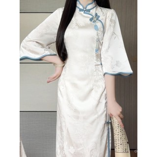 Vintage Áo Thun Thổ Cẩm Jacquard Mát Mẻ, Phong Cách Hiện Đại, Phù Hợp Hàng Ngày