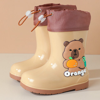 Giày ủng đi mưa Capybara dễ thương cho bé – Đế mềm chống trượt, thiết kế chống nước tiện lợi