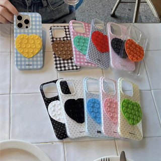 Ốp Điện Thoại Sucker Cho iPhone 17ProMax 16ProMax 15ProMax Apple iPhone Case 14 Girl Chống Rơi 16Pro 14Pro 13Pro Thiết Kế Tối Giản Sáng Tạo Màu Kẹo