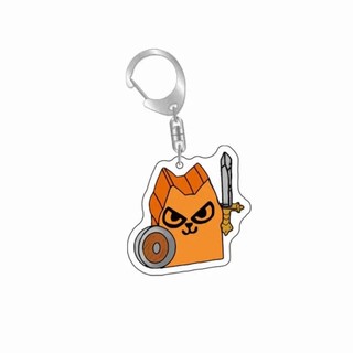 Diy Custom Battle Cats Acrylic Keychain Keyring Anime Game Peripherals Creative Backpack Pendant Jewelry Friend's Holida