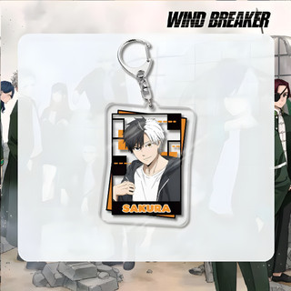 Anime WIND BREAKER Sakura Haruka Suo Hayato Acrylic Key Chain Keychains for Accessories Bag Pendant Keyring Jewelry Fans