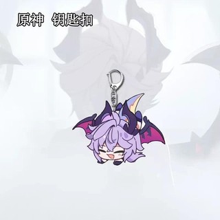 Game Genshin Impact Sethos Mualani Kachina Kinich Emilie Cosplay Keychain Bag Pendant Acrylic Key Chain Keyring Accessor