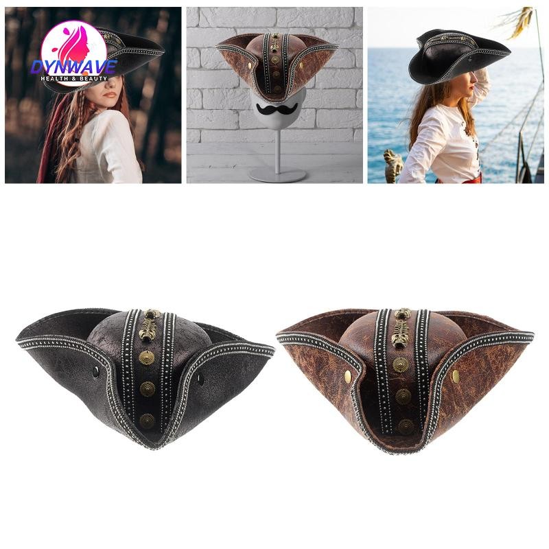 Mũ cướp biển băng đô vintage da PU thoải mái, mới lạ