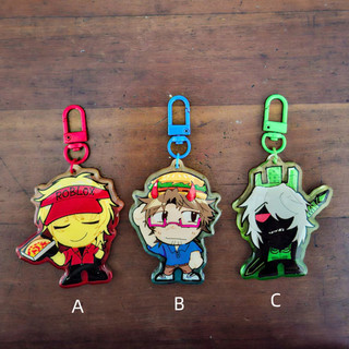 R-oblox Forsaken Acrylic Keychains Chance Elliot 1x1x1x1 007n7 TwoTime,Kawaii cartoon game Character pendant