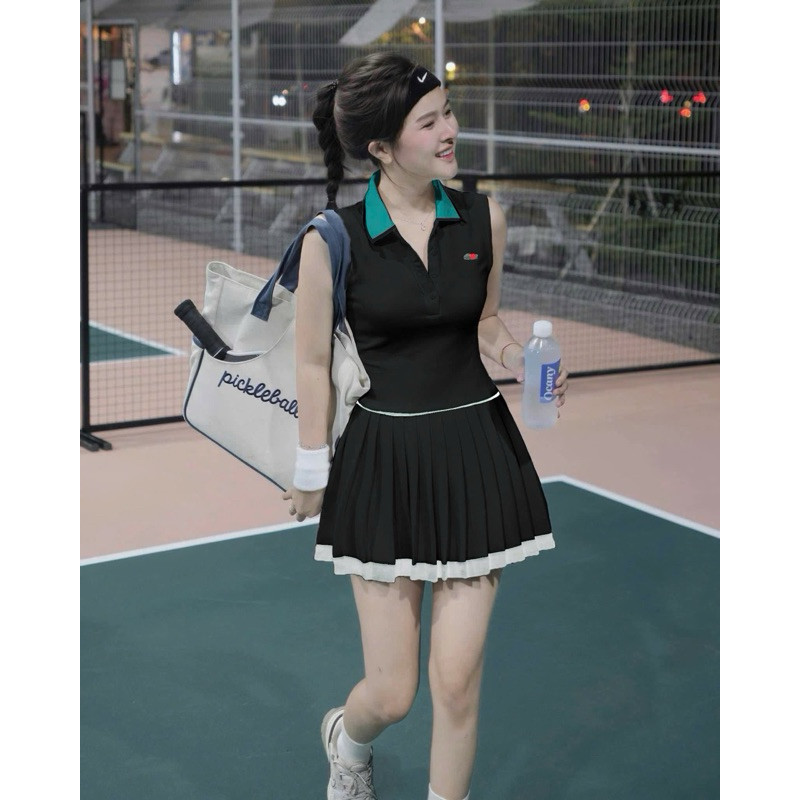 [PICKLEBALL] Bộ thể thao nữ, Bộ váy thể thao sport chơi golf, tennis, cầu lông, pickleball siêu đẹp