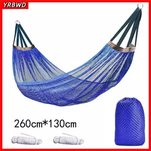 Ghế xoay YRBWD, Võng lưới lụa băng 200KG chịu lực, có túi đựng Giường treo rộng đơn ngoài trời